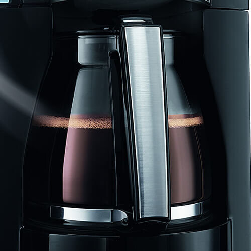 Melitta Melitta Optima Timer, 100801, Filter Coffee Machine with Glass Jug, Timer and Programmable Warmer, Black 1