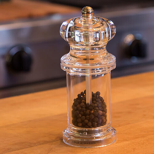 Cole & Mason Cole & Mason 575 Clear Acrylic Precision Pepper Mill 1
