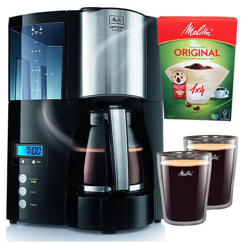 Melitta Programmierbare Filterkaffeemaschine Optima Timer - MELITTA - 100801 - 1L - 850W