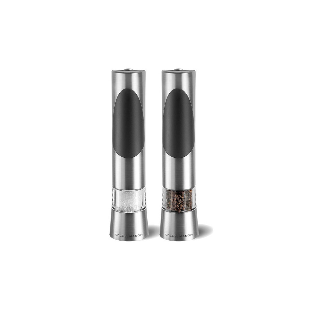 Cole & Mason Electronic Salt & Pepper Mill Giftset, 215Mm Richmond Precision