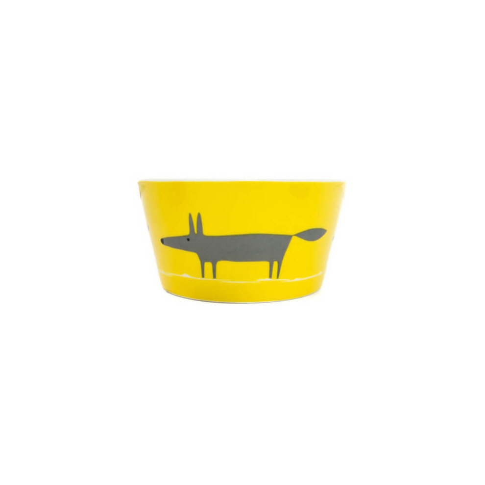 Scion Living Mr Fox Yellow & Charcoal Bowl