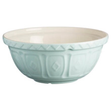 Mason Cash S12 Colour Mix Chip Resistant Earthenware Mixing Bowl, Powder Blue, 29 cm Diameter