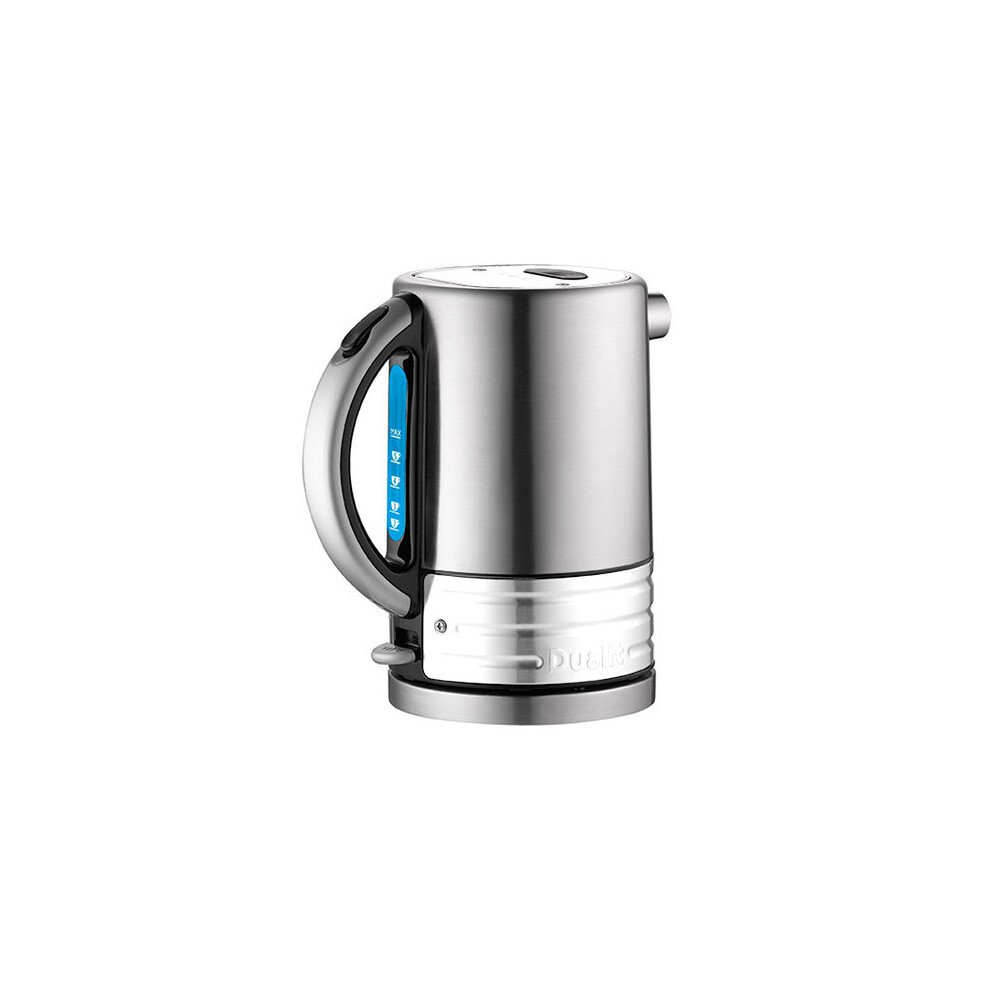 Dualit Architect Brushed Stainless Steel and White Kettle