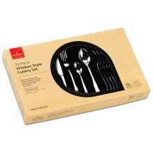 Grunwerg Stainless Steel Deluxe Windsor Style Cutlery Set - 24BXWDR