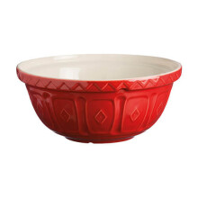 Mason Cash colour Mix Red S24 Chip Resistant Earthenware 24cm Mixing Bowl