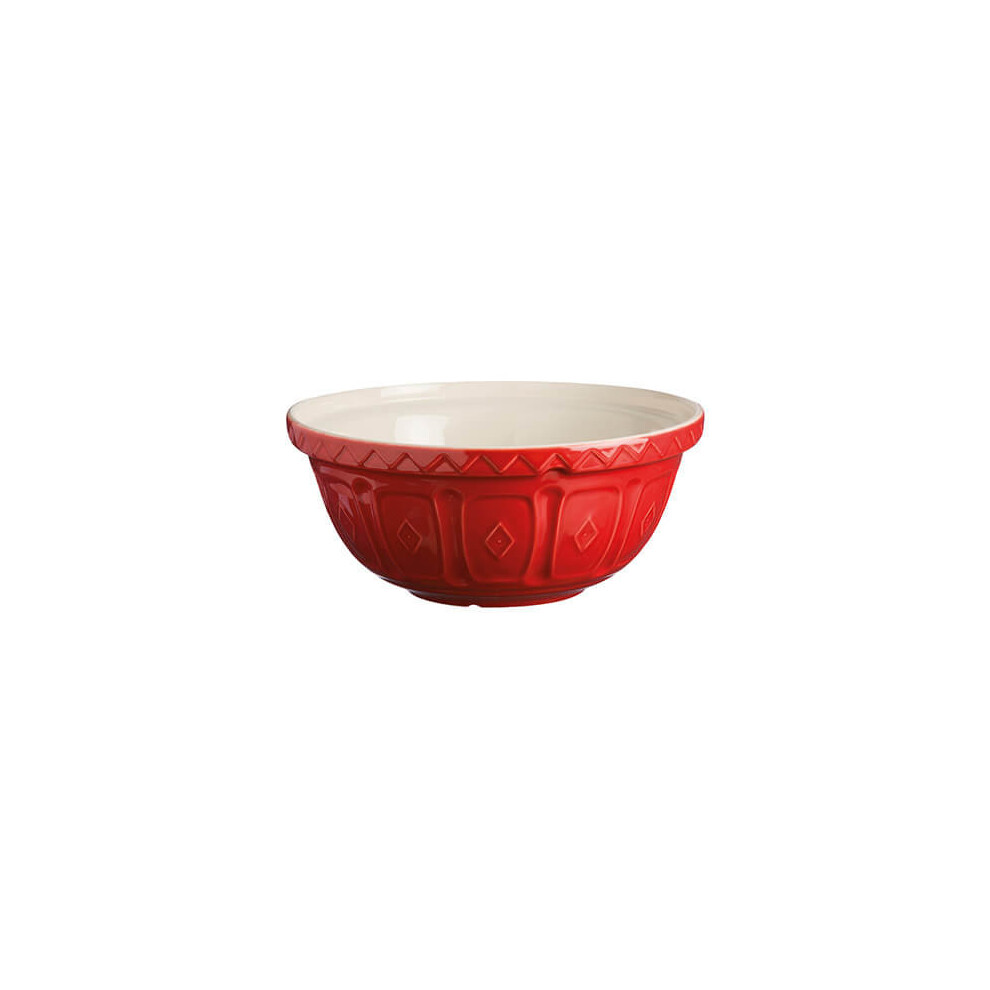 Mason Cash Colour Mix S24 Chip Resistant Earthenware 24Cm Mixing Bowl Red
