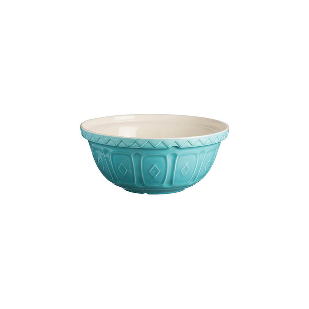 Mason Cash S12 Colour Mix Chip Resistant Earthenware Mixing Bowl 29Cm Diameter Turquoise