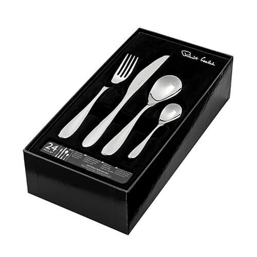 Robert Welch Robert Welch Bourton 24 Piece Cutlery Set for 6 People - Bright