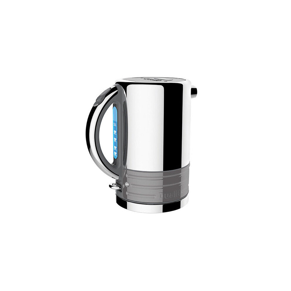 Dualit Architect Grey and Metallic Silver Kettle