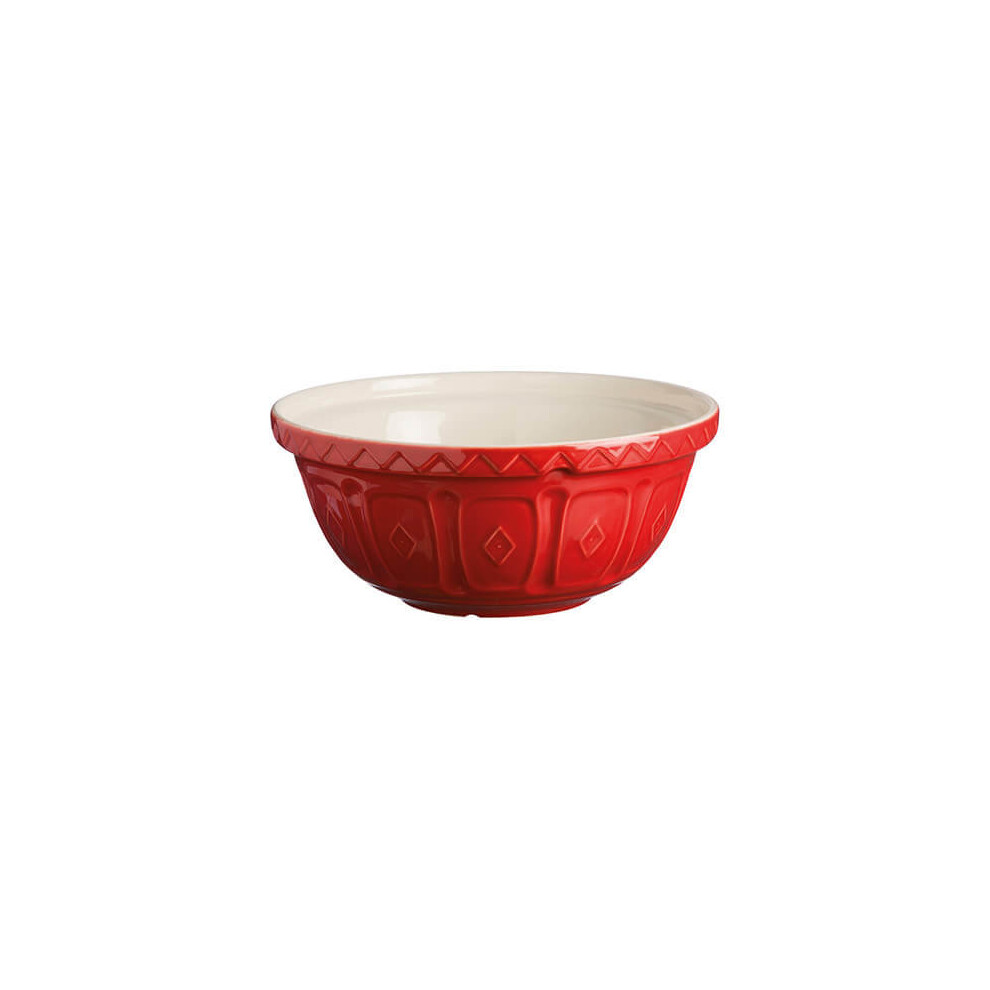 Mason Cash Colour Mix S18 Chip Resistant Earthenware 26Cm Mixing Bowl Red