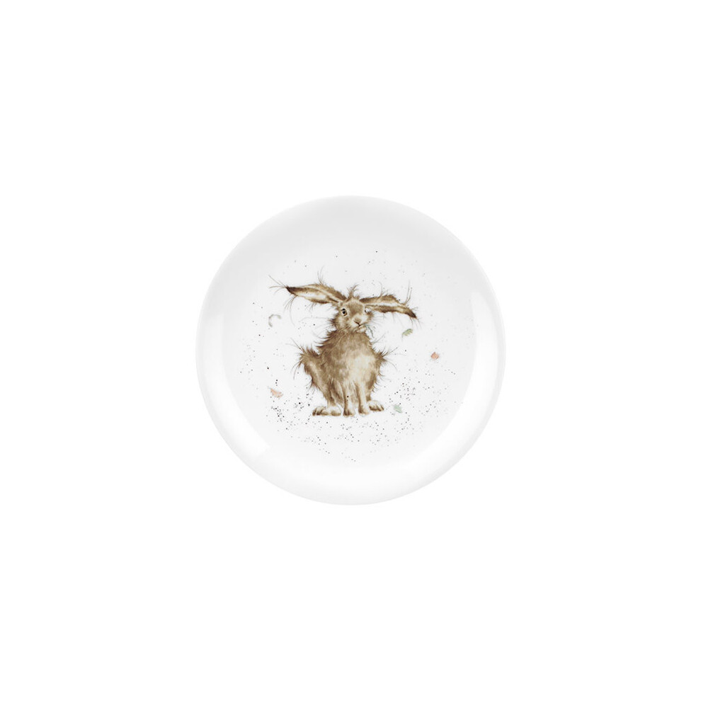 Wrendale Coupe Plate - Hare Brained (Hare), Multi Coloured