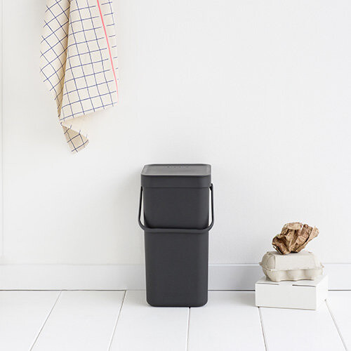 Brabantia BRABANTIA Einbau-Abfalleimer Waste Bin Sort &amp; Go 12 L grau 2