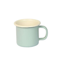 Dexam 150 ml Enamelled Steel Vintage Espresso Mug, Sage