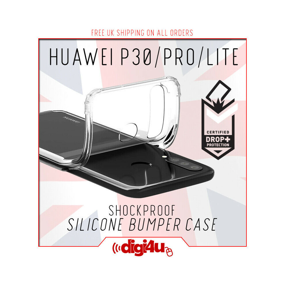(P30) Huawei P30 Pro Lite Silicone Shockproof Case Clear 5060561590179