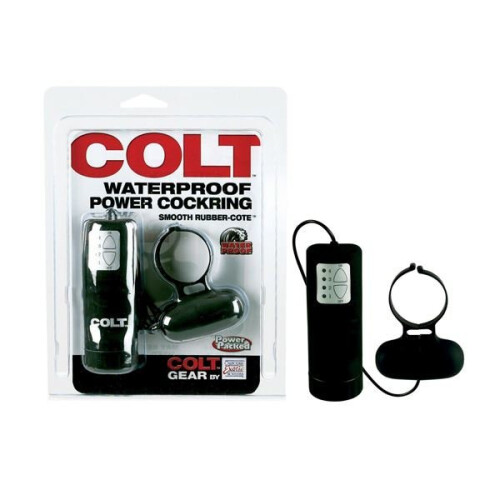 COLT Waterproof Multi Speed Cock Ring Black