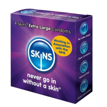 Skins Extra Large Condoms in Pack of 4