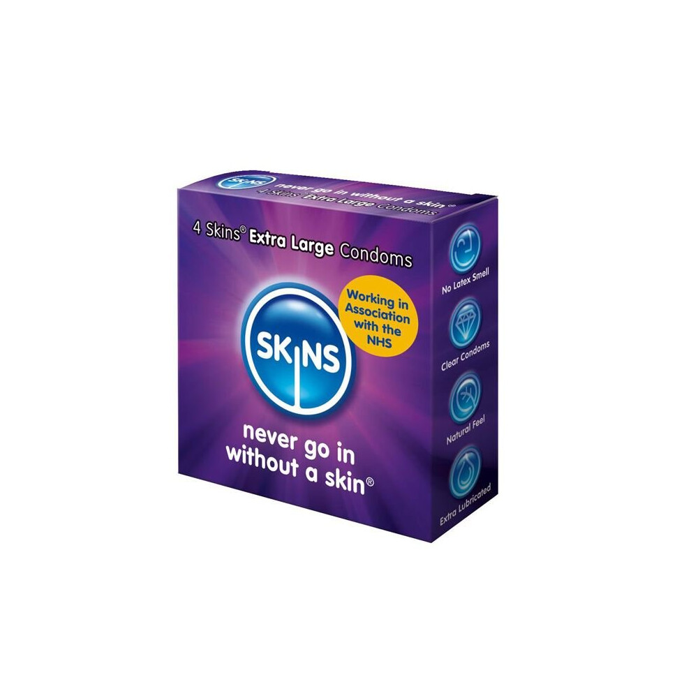 Skins Extra Large Condoms In Pack Of 4