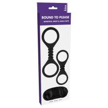 Kinx Bound To Please Silicone Blindfold Wrist and Ankle Cuffs Bondage Kit