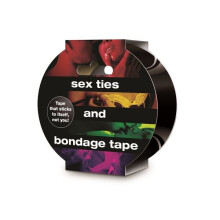 Sex, Ties & Bondage Tape For Tie-up Play With Non-adhesive Materials In Black