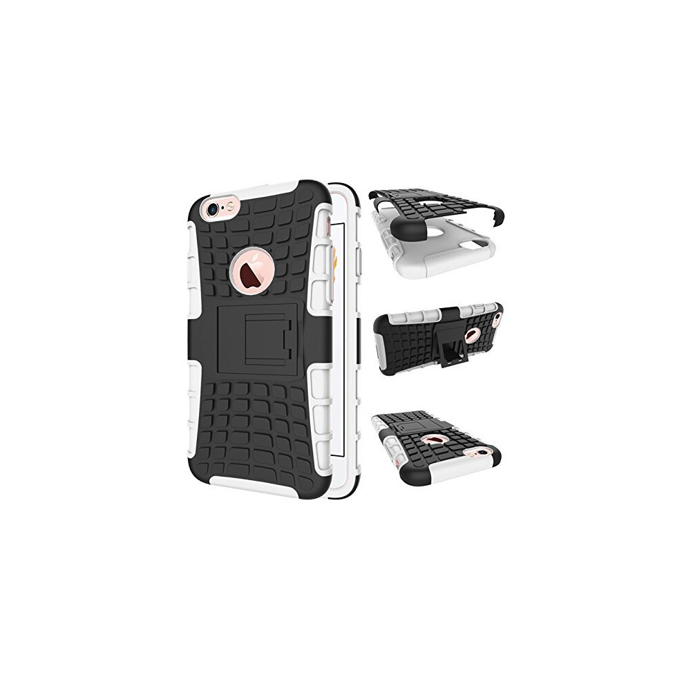 (White) For Iphone 6 / 6S Shockproof Hard Case Cover White 5060566911979