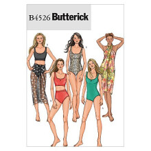 Misses' Swimsuit and Wrap-EE (14-16-18-20) -*SEWING PATTERN*