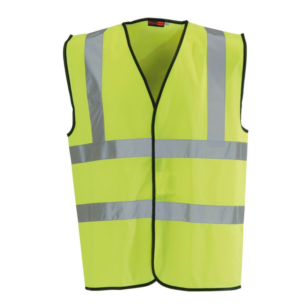 (M, Yellow) Blackrock Adults Hi-Vis Sleeveless Waistcoat