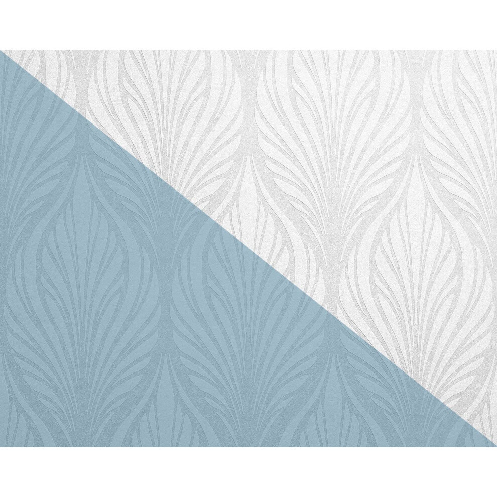 Edem 83003Br60 Baroque Paintable Non-Woven Wallcovering Wall Matt White 26.50 M2 4820199664397