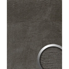 WallFace 31669 LEGUAN Wall panel leather decor self-adhesive black | 2.60 sqm