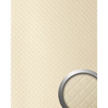 WallFace 31754 ROMBO Wallpanel self-adhesive Leather plaid cream 2.6 sqm