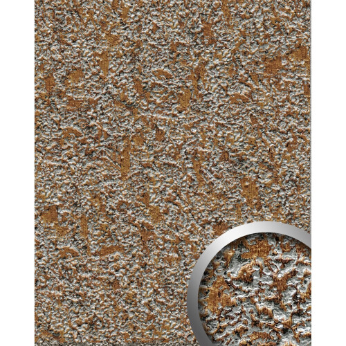 WallFace 28894 LAVA Wall panel textured stone optic plate brown grey | 2.60 sqm