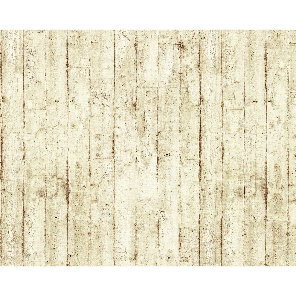 Photos - Wallpaper Edem 81108BR07 Wood  matt cream beige 10.65 sqm 