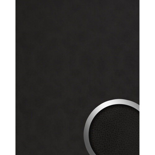 WallFace 19302 CHARCOAL DARK Wall panel leather look matt anthracite 2.6 sqm