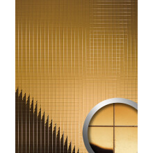 WallFace 10582 M-STYLE Wall panel decor self-adhesive mosaic gold | 0.96 sqm