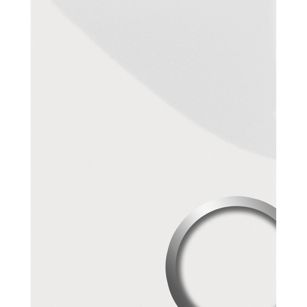 Wallface 15422 Deco Magic Wall Panel Self-Adhesive Design Glossy White 2.6 Sqm 9002582154226