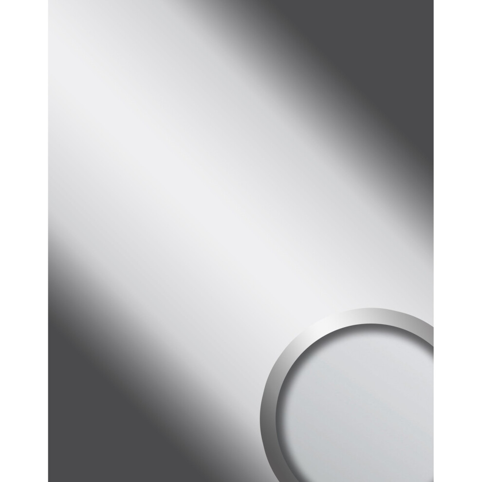 Wallface 10324 Deco Silver Wall Panel Self-Adhesive Mirror Glossy Silver 2.6 Sqm 9002582103248