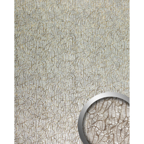 WallFace 17037 DECO MONSOON Wallpanel selfadhesive abstract silver brown 2.6 sqm