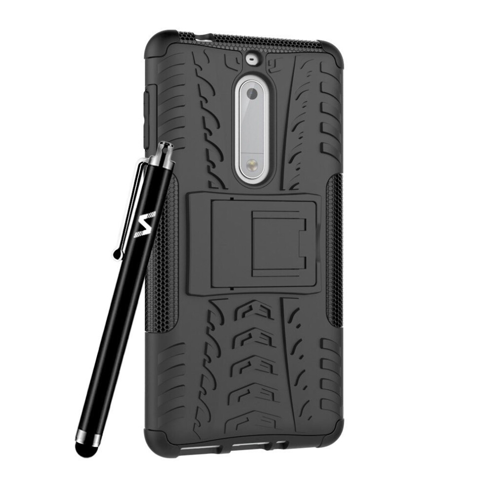 black--for-nokia-5-shockproof-hard-case-cover