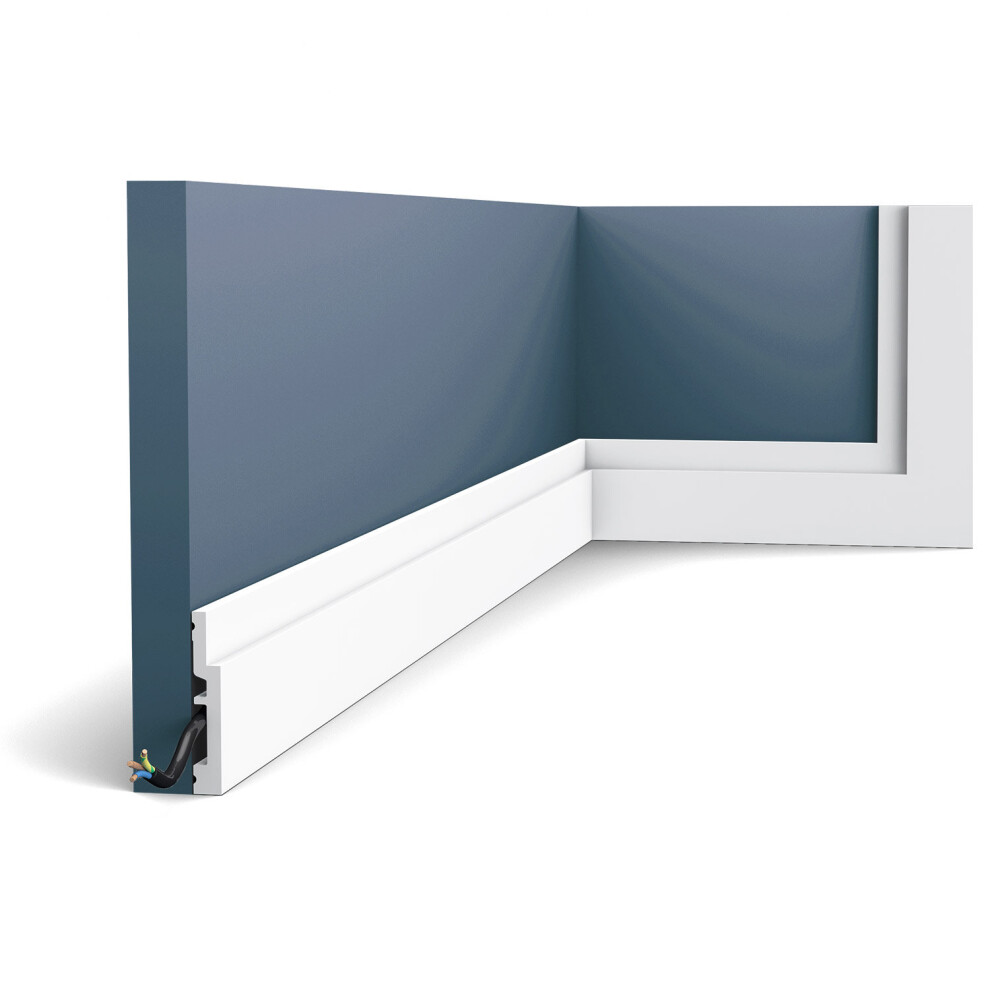 Orac Decor SX187 MODERN HIGH LINE Skirting baseboard moulding panel moulding 2 m-image-OPC-PWPFK8-NEW