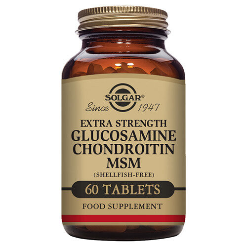Solgar Solgar Extra Strength Glucosamine Chondroitin MSM 60 Tablets