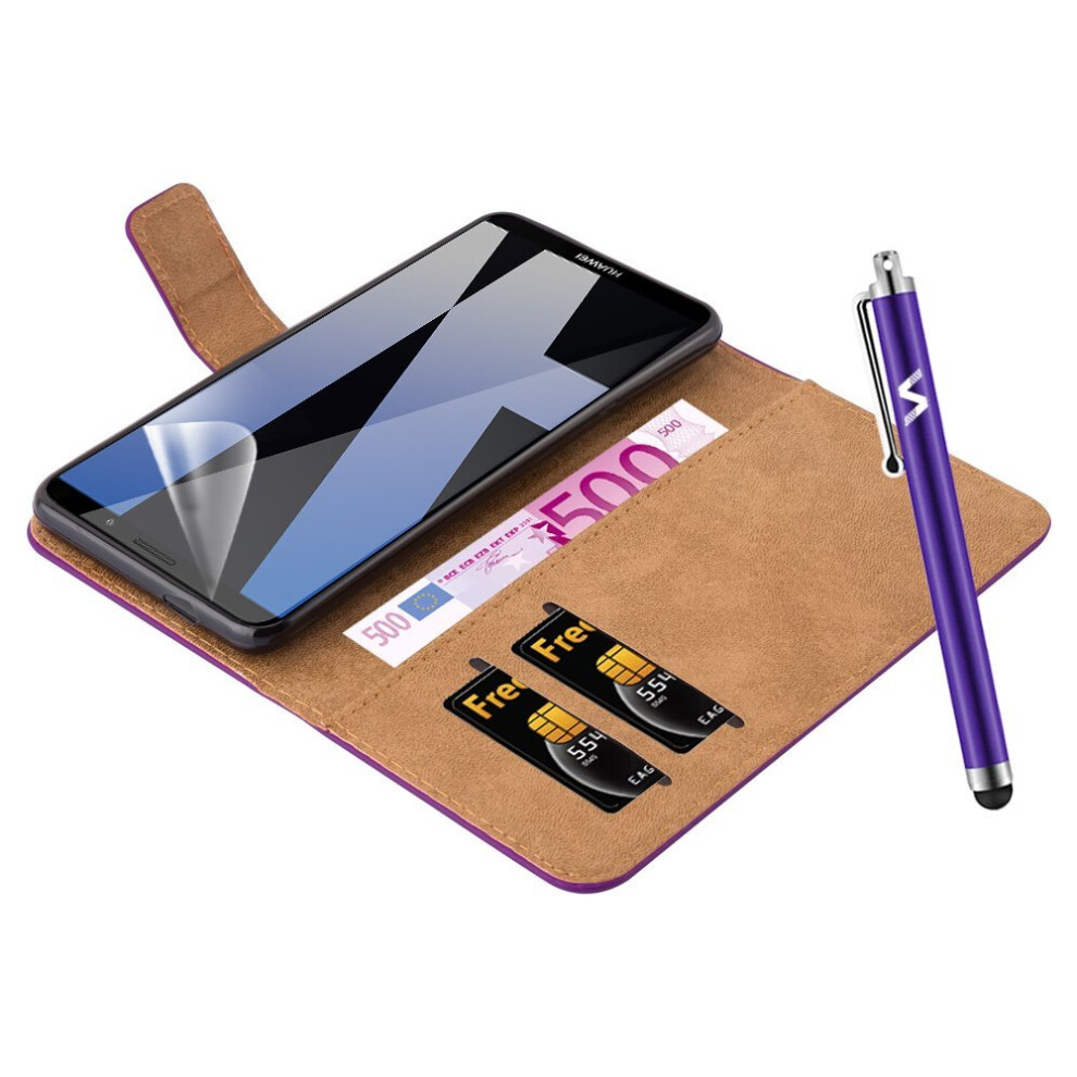 purple--for-huawei-mate-10-pro-leather-wallet-case-cover