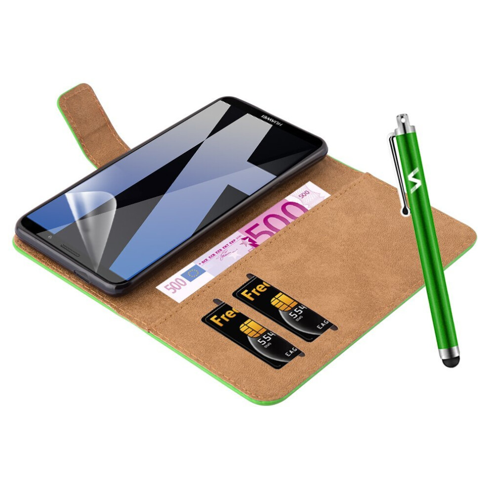 lime--for-huawei-mate-10-pro-leather-wallet-case-cover