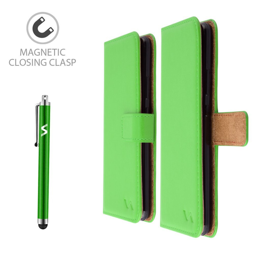 lime--for-huawei-mate-10-pro-leather-wallet-case-cover