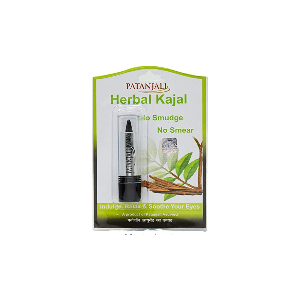 3 Pack Patanjali Herbal Kajal, 3g each