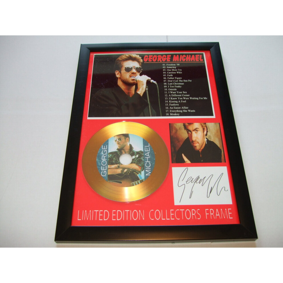 george michael signed disc