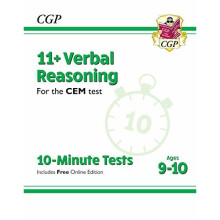 New 11+ CEM 10-Minute Tests: Verbal Reasoning - Ages 9-10 (with Online Edition) (CGP 11+ CEM)