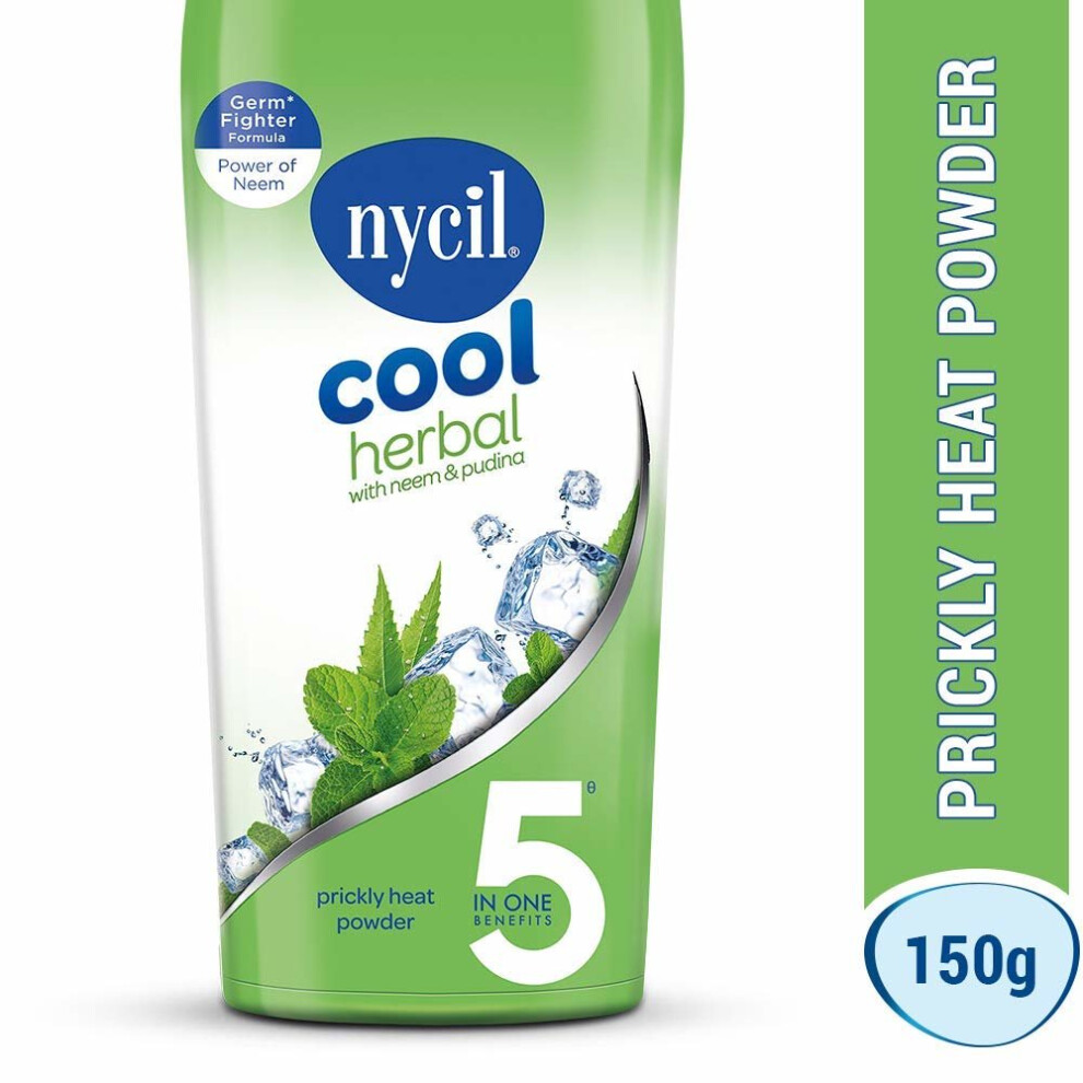 Nycil 2 Pack Cool Herbal With Neem Pudina Prickly Heat Powder, 150G
