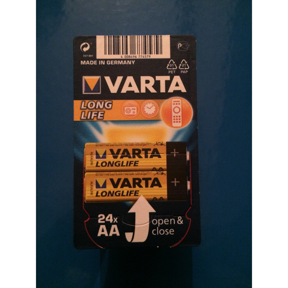 VARTA AA Alkaline Batteries 4006 MN1500 1.5V LR6 MIGNON pack of 24