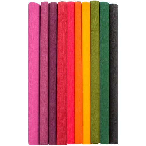 Extra Fine Crepe Paper 10/Pkg-Enchanted Garden