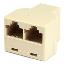 50 6P4C RJ11 Telephone Phone Line Modular Jack Splitter Female Adapter