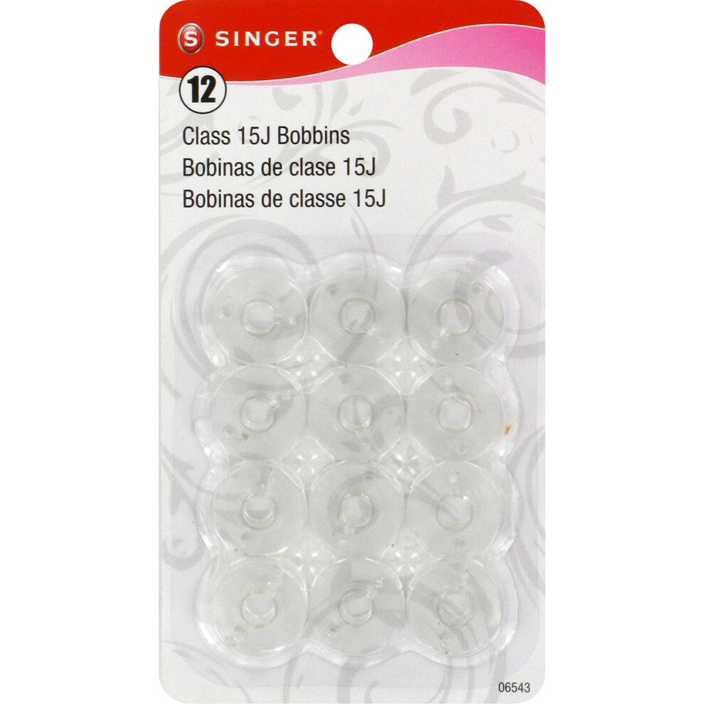 Transparent Plastic Class 15J Bobbins